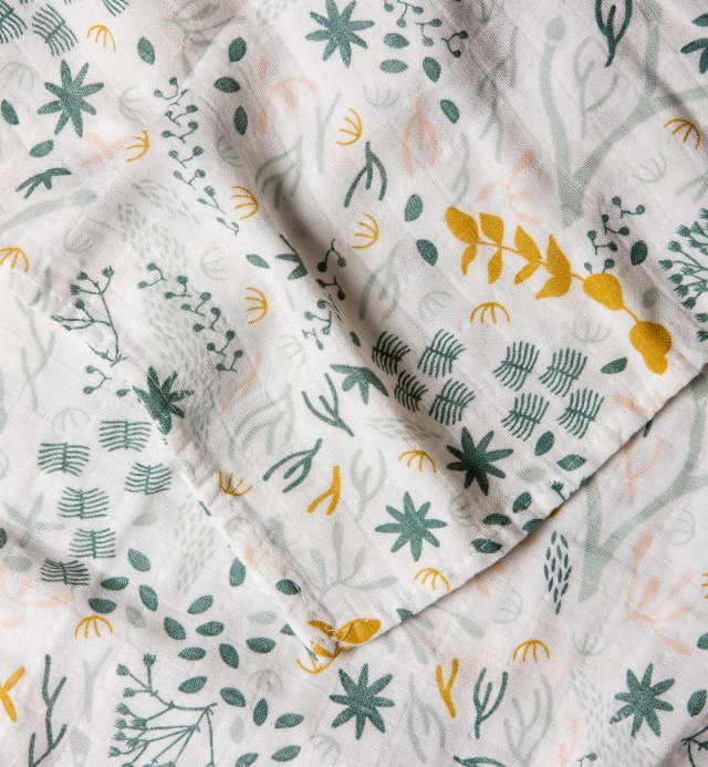 Couverture d'emmaillotage en coton bio - ultra douce et pratique