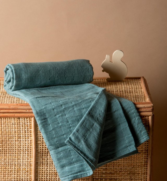 Couverture d'emmaillotage en coton bio - ultra douce et pratique