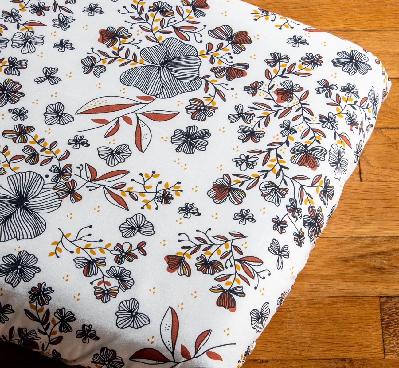 Organic Fitted Baby Sheet Flora - Limited Edition | Kadolis Canada