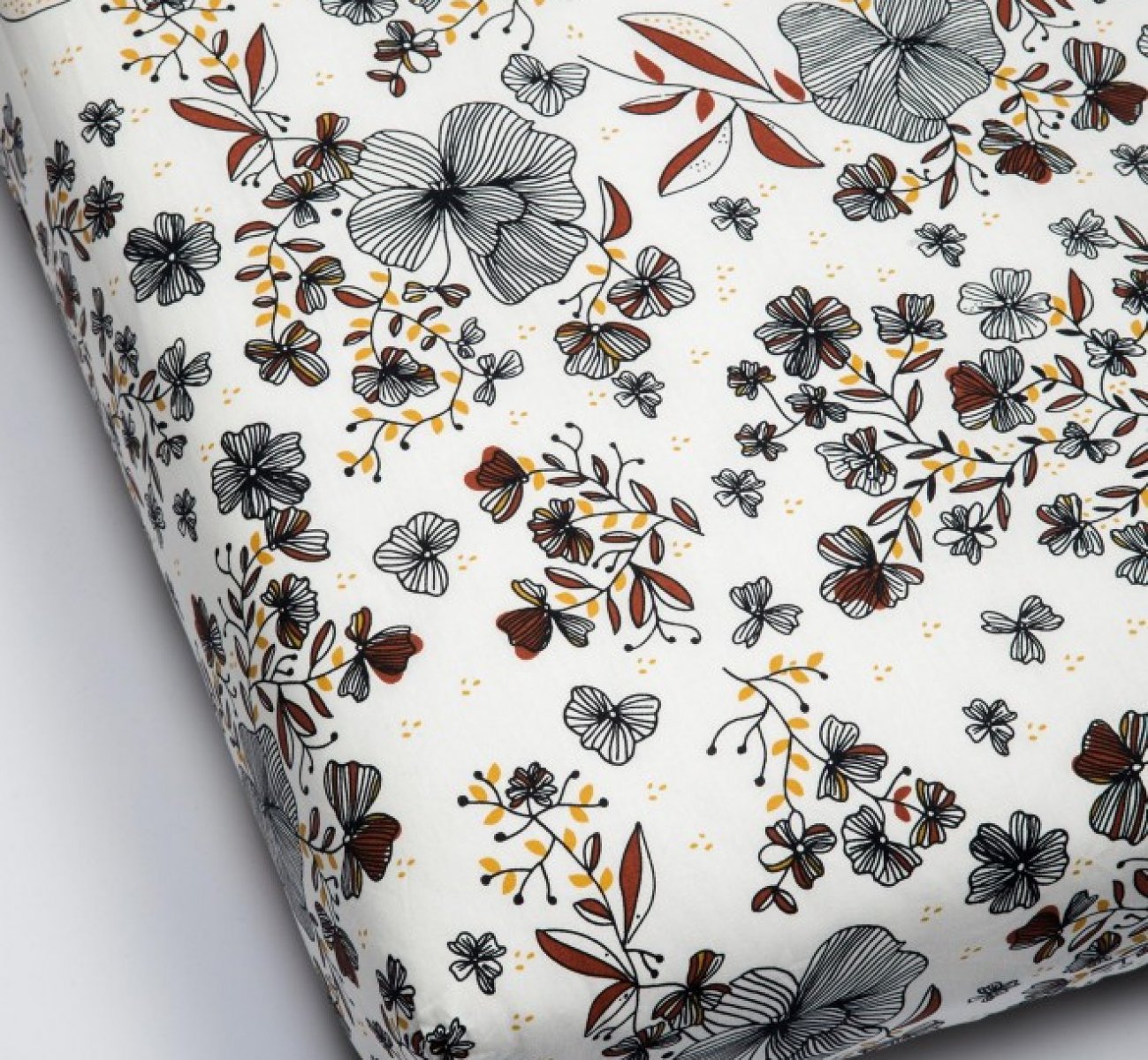 Organic Fitted Baby Sheet Flora - Limited Edition | Kadolis Canada