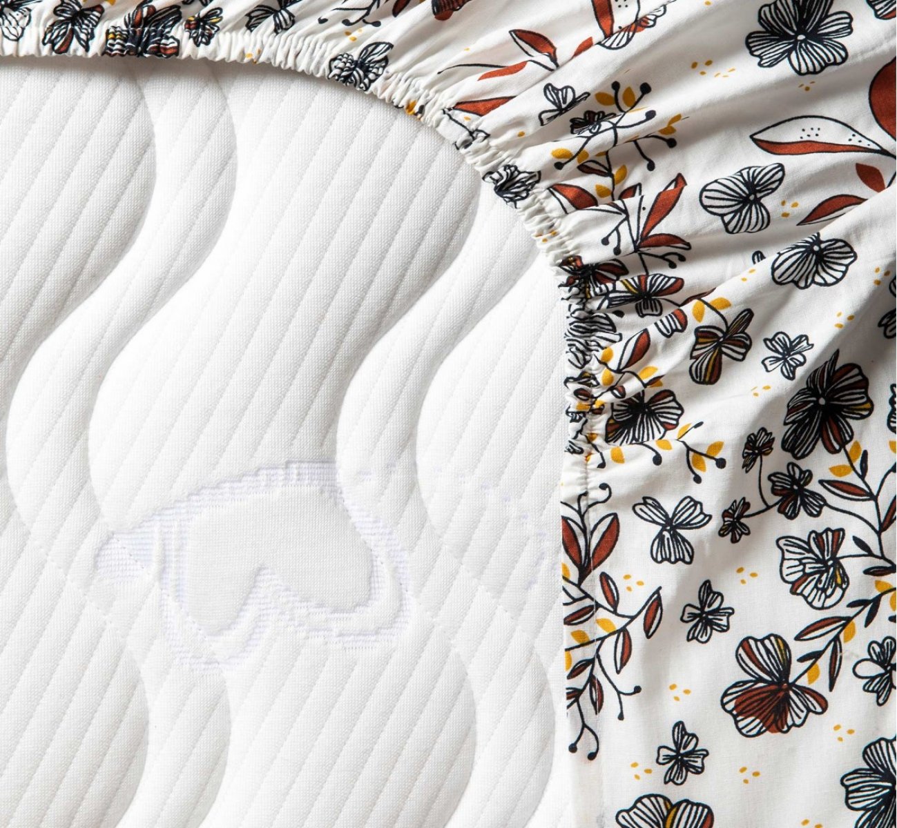 Organic Fitted Baby Sheet Flora - Limited Edition | Kadolis Canada