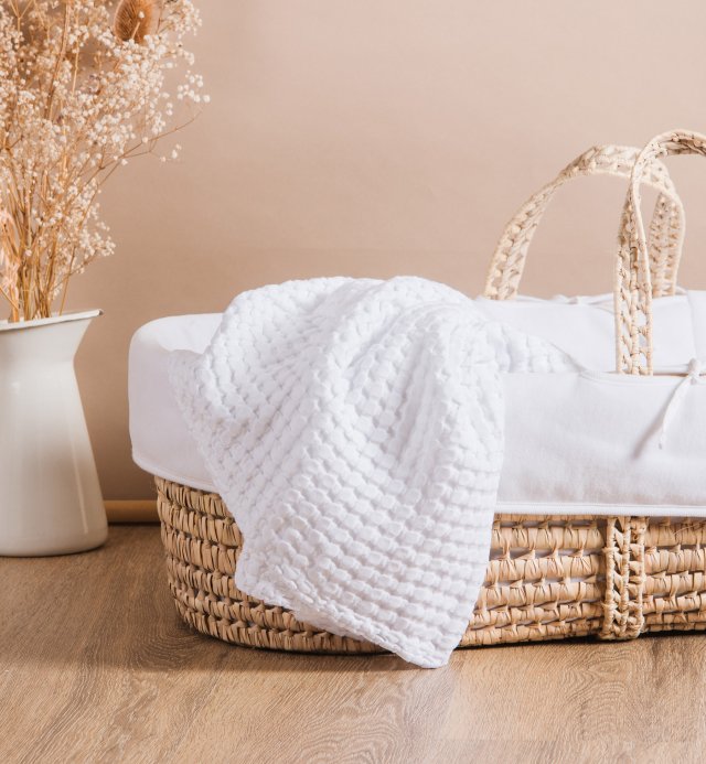 Jeté gaufré en coton bio - Commandez en ligne | Kadolis Canada