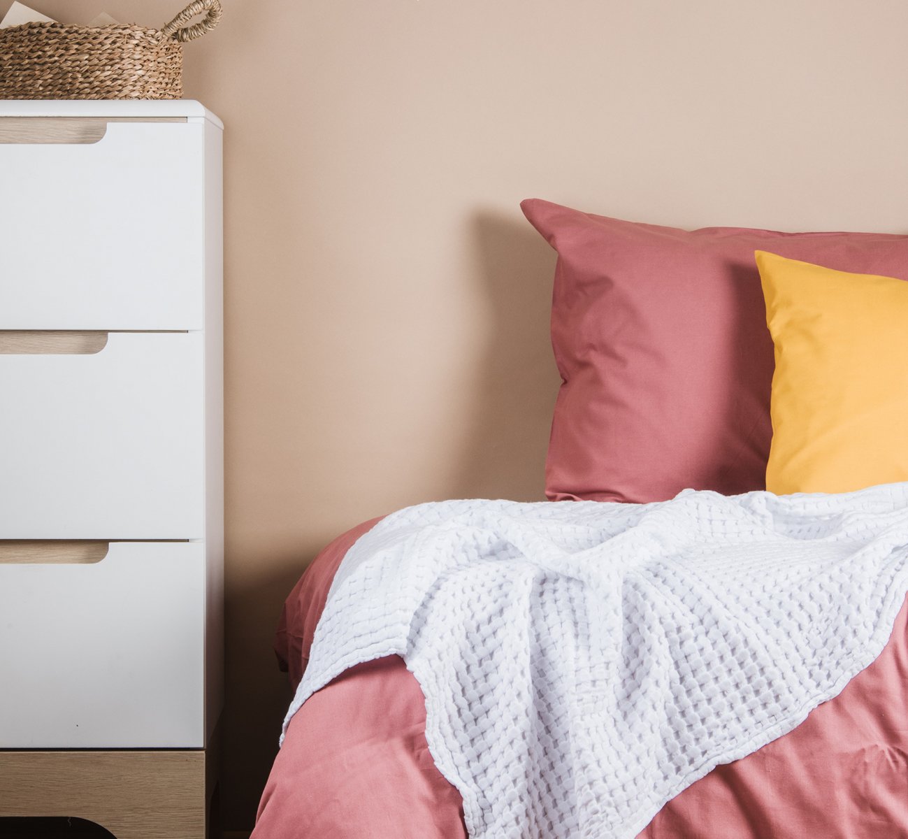 Jeté gaufré en coton bio - Commandez en ligne | Kadolis Canada