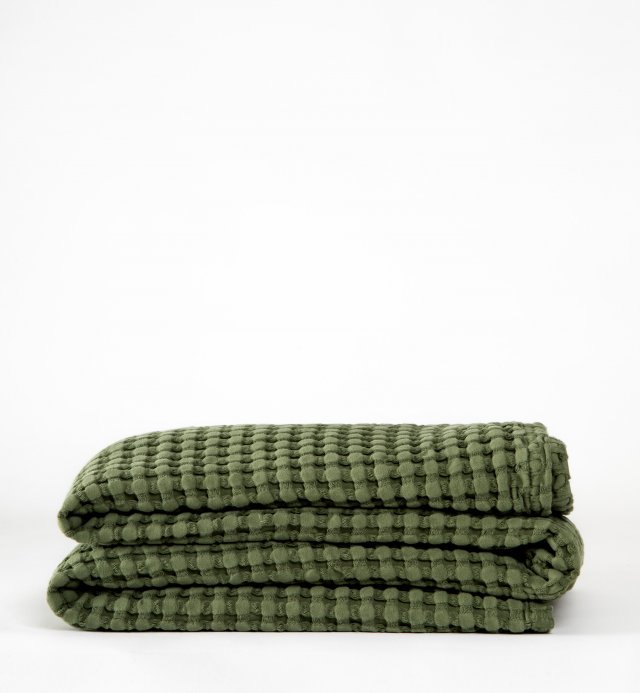 Jeté gaufré en coton bio - Commandez en ligne | Kadolis Canada