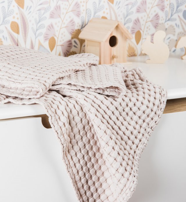 Jeté gaufré en coton bio - Commandez en ligne | Kadolis Canada