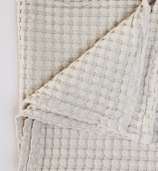 Jeté gaufré en coton bio - Commandez en ligne | Kadolis Canada