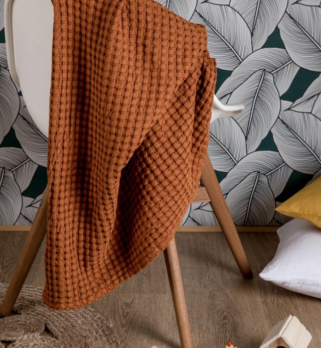 Jeté gaufré en coton bio - Commandez en ligne | Kadolis Canada