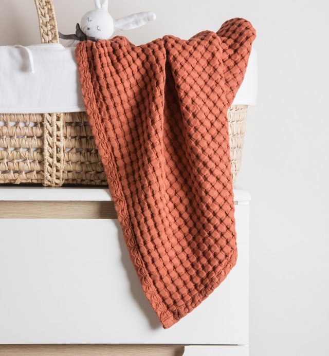 Organic Cotton Waffle Throw - Order Online | Kadolis Canada