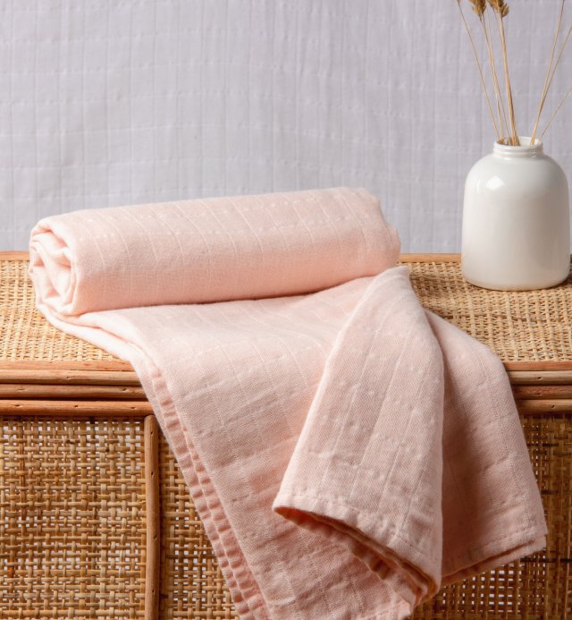 Couverture d'emmaillotage en coton bio - ultra douce et pratique